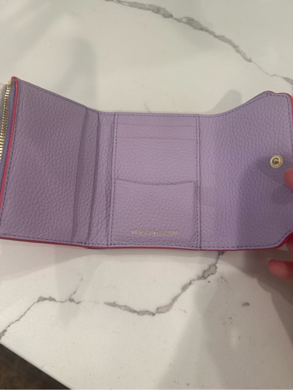MAISON DE SABRE - The Trifold Wallet - Fuchsia Lavender - Picture 6 of 8